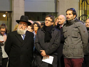 Nadal 2014 a Girona. Encesa de les llums de Hanukkà