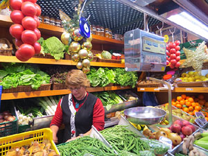 Nadal 2014 a Girona. La decoració nadalenca del Mercat del Lleó