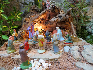 Nadal 2014 a Girona. Pessebres a les botigues