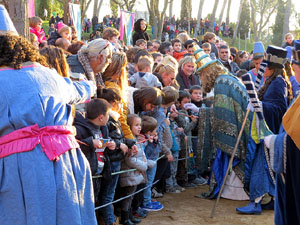 La Cavalcada de Reis 2015. El campament reial als Jardins de la Muralla