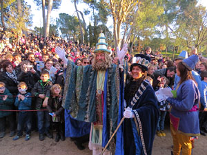 La Cavalcada de Reis 2015. El campament reial als Jardins de la Muralla