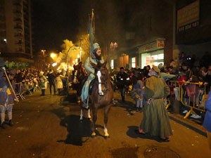 La Cavalcada de Reis 2015. Desfilada pels carrers de la ciutat, fins la plaça del Vi