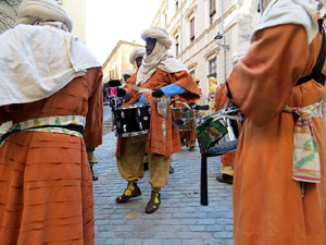 La Cavalcada de Reis 2015. La precavalcada pels carrers de Girona