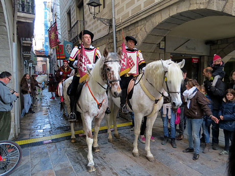 La Cavalcada de Reis 2015. La precavalcada pels carrers de Girona