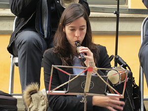 Nadal 2014 a Girona. Audicions de sardanes a la Rambla de la Llibertat