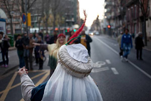 Arribada dels Patges Reials a Santa Eugènia de Ter