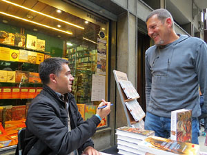 Sant Jordi 2015 a la Llibreria Geli. Signatures de llibres
