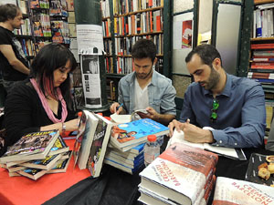 Sant Jordi 2015 a la Llibreria Geli. Signatures de llibres