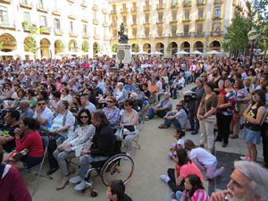 Festival A Capella 2015. Les Anxovetes a la pla&ccedil;a de la Independ&egrave;ncia