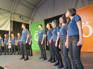 Festival A Capella 2015. In Crescendo a la pla&ccedil;a de la Independ&egrave;ncia