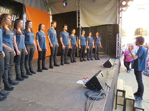 Festival A Capella 2015. In Crescendo a la pla&ccedil;a de la Independ&egrave;ncia