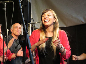 Festival A Capella 2015. Gospelians de Girona a la pla&ccedil;a de la Independ&egrave;ncia