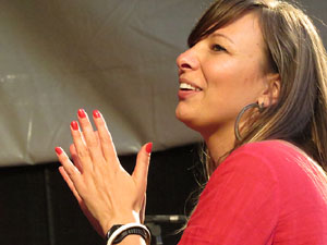 Festival A Capella 2015. Gospelians de Girona a la pla&ccedil;a de la Independ&egrave;ncia