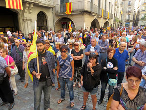 Diada Nacional 2015. Concentració a la plaça del Vi