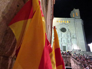 Diada Nacional 2015. Concert a les escales de la Catedral