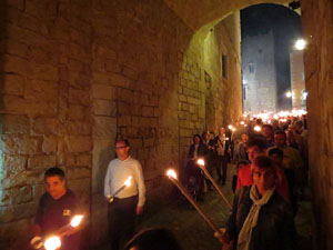 Diada Nacional 2015. IX Marxa de Torxes de Girona