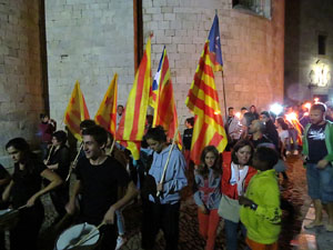 Diada Nacional 2015. IX Marxa de Torxes de Girona