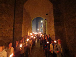 Diada Nacional 2015. IX Marxa de Torxes de Girona