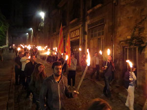 Diada Nacional 2015. IX Marxa de Torxes de Girona