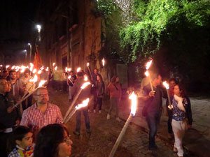 Diada Nacional 2015. IX Marxa de Torxes de Girona