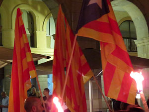 Diada Nacional 2015. IX Marxa de Torxes de Girona