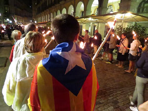 Diada Nacional 2015. IX Marxa de Torxes de Girona