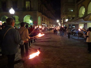 Diada Nacional 2015. IX Marxa de Torxes de Girona