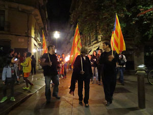 Diada Nacional 2015. IX Marxa de Torxes de Girona