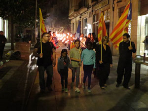 Diada Nacional 2015. IX Marxa de Torxes de Girona