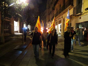 Diada Nacional 2015. IX Marxa de Torxes de Girona