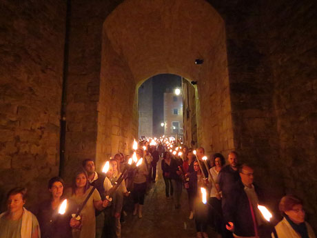 Diada Nacional 2015. IX Marxa de Torxes de Girona