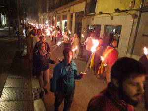 Diada Nacional 2015. IX Marxa de Torxes de Girona