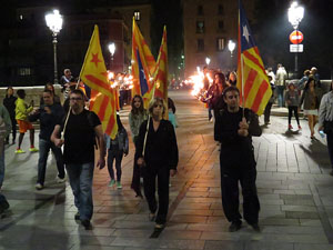 Diada Nacional 2015. IX Marxa de Torxes de Girona