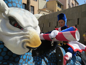 Festes de Primavera de Girona 2015. Cercavila amb el Tarlà