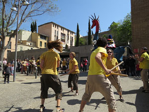Festes de Primavera de Girona 2015. Cercavila amb el Tarl&agrave;