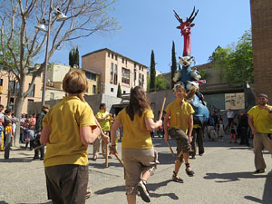 Festes de Primavera de Girona 2015. Cercavila amb el Tarl&agrave;