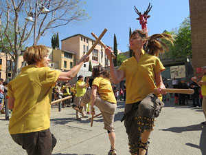 Festes de Primavera de Girona 2015. Cercavila amb el Tarl&agrave;