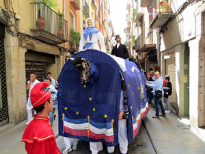Festes de Primavera de Girona 2015. Presentaci&oacute; de la Mula Baba