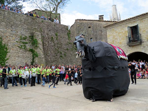 Festes de Primavera de Girona 2015. Presentaci&oacute; de la Mula Baba