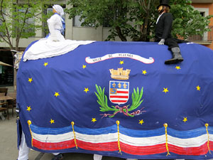 Festes de Primavera de Girona 2015. Presentaci&oacute; de la Mula Baba