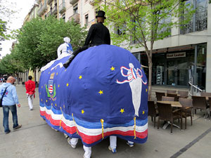 Festes de Primavera de Girona 2015. Presentaci&oacute; de la Mula Baba