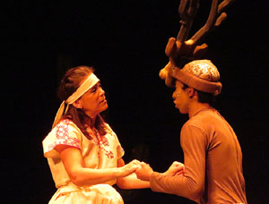 FITAG 2015. Espectacle Maz&aacute;tzin, el hombre venado, de la Cia. Centro Cultural Jalil Gibran, M&egrave;xic, i el Col&middot;lectiu Actoral de Girona