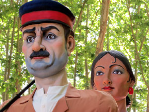 Bateig dels gegants de l'Esquerra del Ter, en Benet i la Carmen