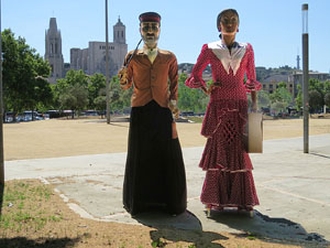 Bateig dels gegants de l'Esquerra del Ter, en Benet i la Carmen