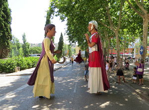 Bateig dels gegants de l'Esquerra del Ter, en Benet i la Carmen