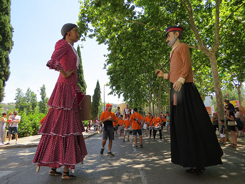 La cercavila a la Rambla de Xavier Cugat