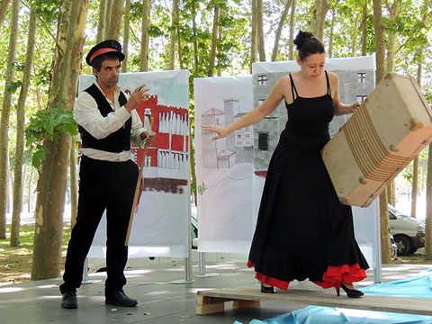 Representaci&oacute; teatral de l'Auca de la Carmen i en Benet, a c&agrave;rrec de Pocapena.som Teatre