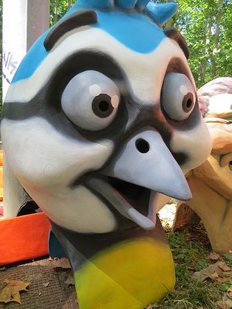 El capgr&ograve;s Llibrerenga, una mallerenga, de l'escola de Domeny