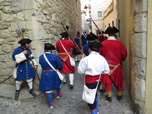 Girona resisteix! Jornades de recreaci&oacute; hist&ograve;rica de la Guerra de Successi&oacute;. Combat als carrers Bellmirall - Alemanys
