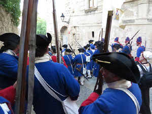 Girona resisteix! Jornades de recreaci&oacute; hist&ograve;rica de la Guerra de Successi&oacute;. Combat als carrers Bellmirall - Alemanys